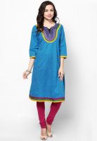 Vani Blue Printed Kurtis