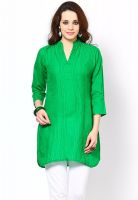 Vani Green Solid Kurtis