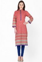 Vani Red Printed Kurtis