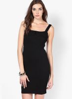 Vero Moda Black Colored Solid Bodycon Dress
