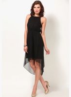 Vero Moda Sleeveless Black Plain Dress