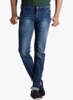 Vintage Washed Blue Slim Fit Jeans