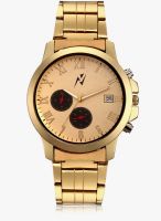 Yepme Golden Metal Analog Watch