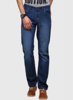 Yepme Solid Blue Regular Fit Jeans