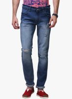 Yepme Solid Blue Slim Fit Jeans