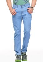 Yepme Solid Light Blue Regular Fit Jeans