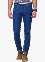 Yepme Washed Blue Slim Fit Jeans