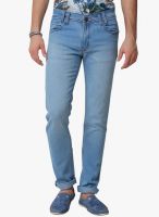 Yepme Washed Blue Slim Fit Jeans