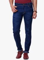 Yepme Washed Blue Slim Fit Jeans