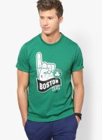 Adidas Green Basketball Round Neck T-Shirt