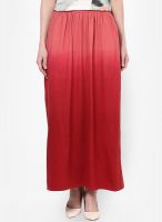 Atorse Red Flared Skirt
