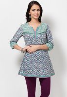 Aurelia Purple Printed Kurtis