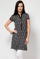 Ayaany Black Printed Kurtis