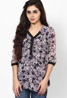 Ayaany Black Printed Kurtis