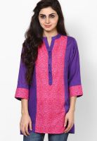 Ayaany Pink Printed Kurtis