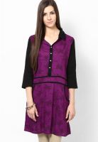 Ayaany Purple Printed Kurtis