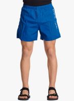 BEEVEE Blue Solid Shorts