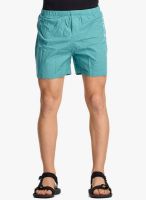 BEEVEE Green Solid Shorts