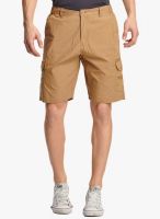 BEEVEE Khaki Solid Shorts