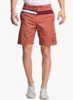 BEEVEE Orange Solid Shorts