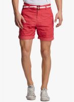 BEEVEE Red Printed Shorts