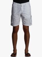 BEEVEE White Solid Shorts