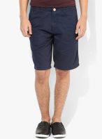 Bay Island Navy Blue Printed Shorts