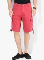 Bay Island Red Solid Shorts