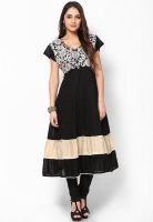 Belle Fille Black Kurta