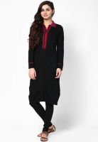 Biba Black Solid Kurtas