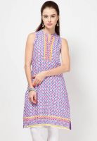 Biba Purple Printed Kurtis