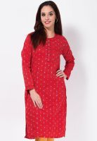 Biba Red Printed Kurtis