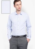 Black Coffee Striped Blue Formal Shirt