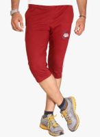 Bongio Red Solid Shorts