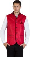 Burdy Sleeveless Self Design, Solid Men's Jacket