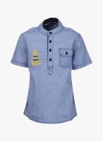 Dreamszone Navy Blue Casual Shirt