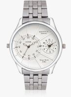 Exotica Fashion White Stainless Steel Analog Watch