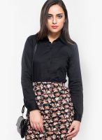 Faballey Solid Black Shirt