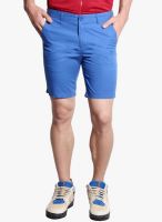 Fitz Blue Solid Shorts