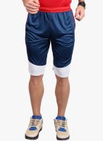 Fitz Navy Blue Solid Shorts