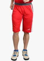 Fitz Red Solid Shorts