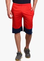 Fitz Red Solid Shorts