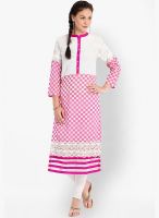 Folklore White Printed Kurtas