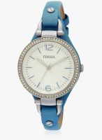 Fossil ES3470 Blue/Silver Analog Watch