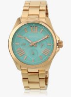 Fossil Fossil Cecile Golden/Green Analog Watch