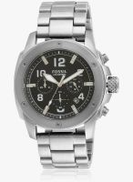 Fossil Fs4926-C Silver/Black Chronograph Watch