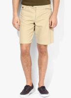 French Connection Beige Regular Fit Short