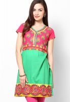 G Green Printed Kurta