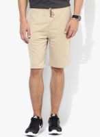 Giordano Khaki Solid Shorts