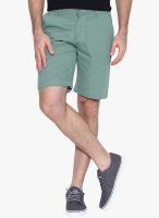Hubberholme Green Solid Shorts